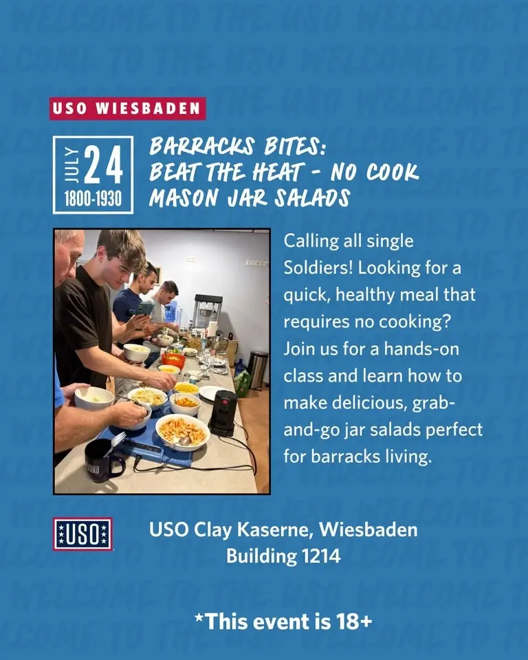 Barracks Bites: Beat the Heat - No Cook Jar Salads