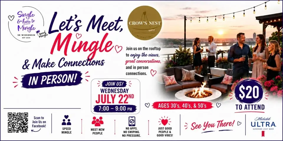 Single & here to Mingle Rooftop Dating Event