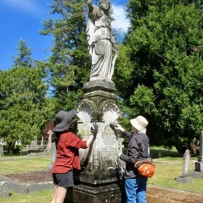 Cleaning Bee at Ross Bay Cemetery