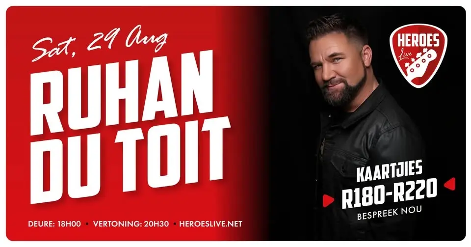 Ruhan Du Toit @ Heroes Live