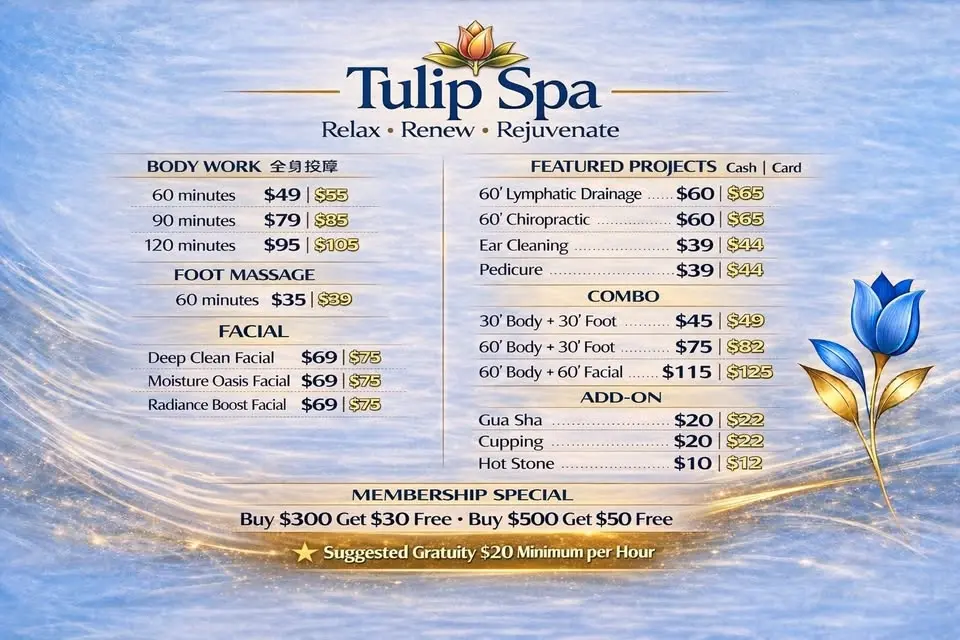 Follow us and receive a complimentary $10 discount on your first visit. 
