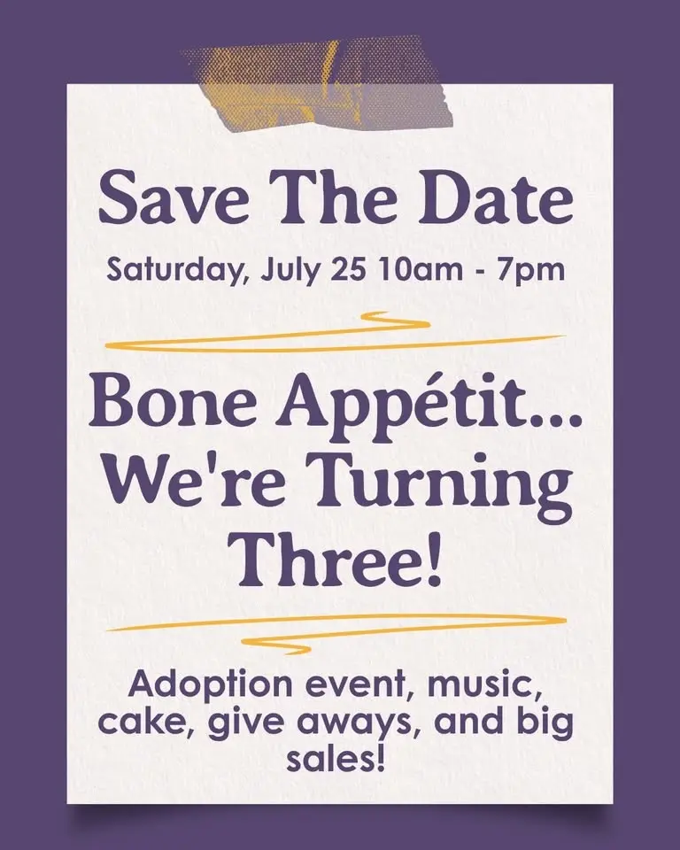 Bone Appetit Slobberbones Is Turning Three!