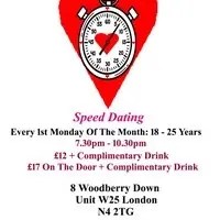 Speed Dating. 18 - 25 years. Mondays