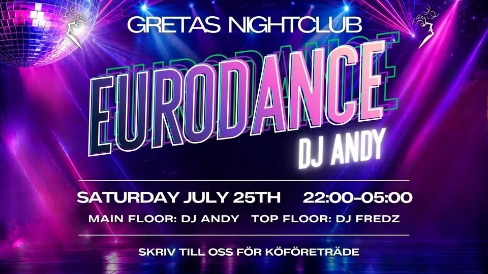 đȘđș EURODANCE â SATURDAY JULY 25TH đȘđș
