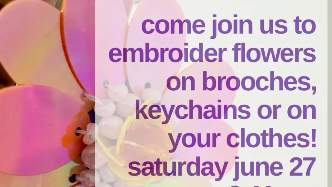 Bead and sequins embroidery workshop