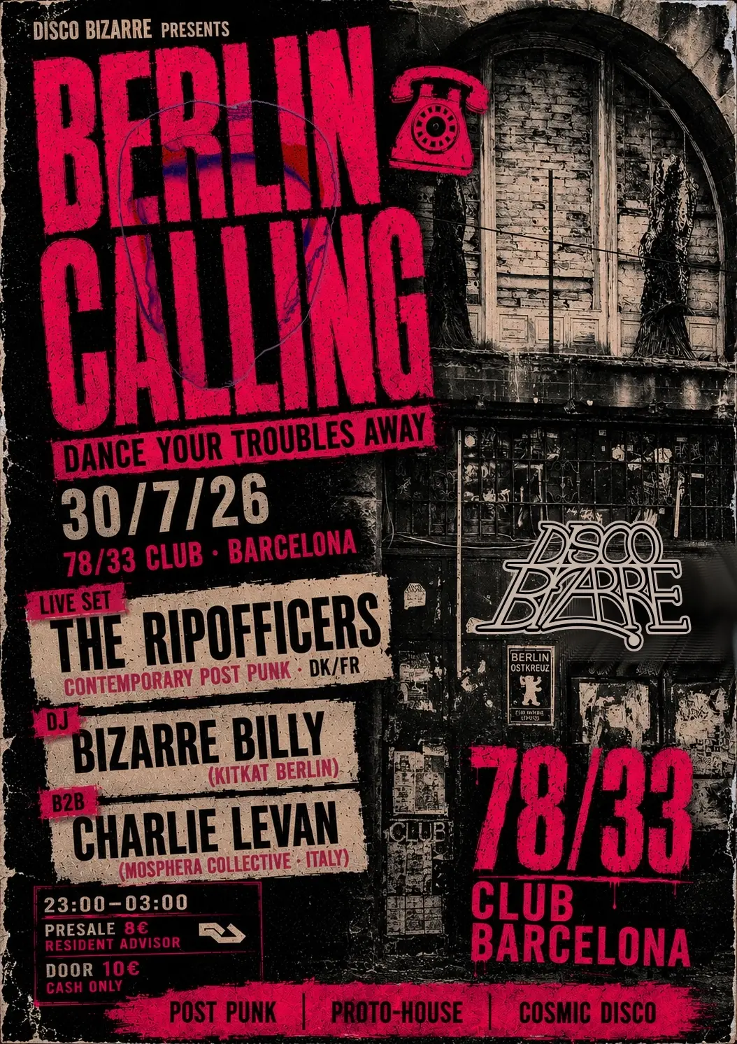 Berlin Calling by Disco Bizarre feat. RIPOFFICERS live