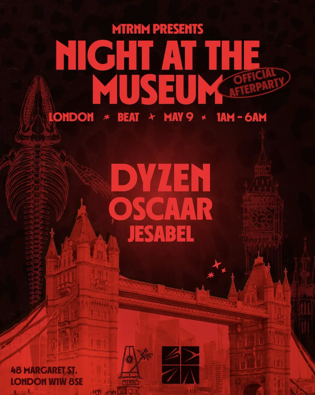 MTRNM presents: The Official Museum Afterparty with Dyzen at Beat