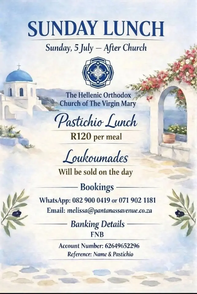 Pastichio Sunday Lunch