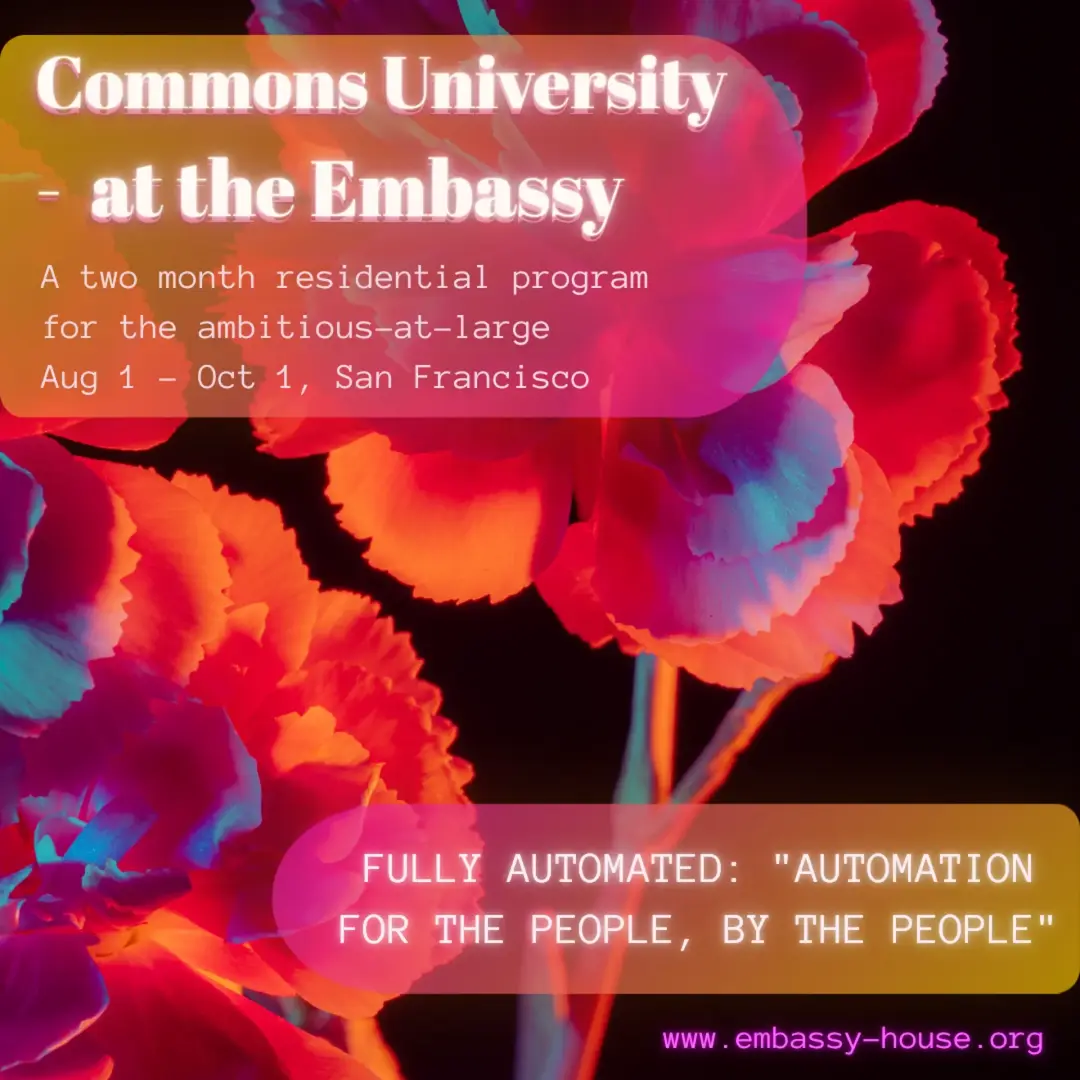“Automation for the people, by the people” Kick off event