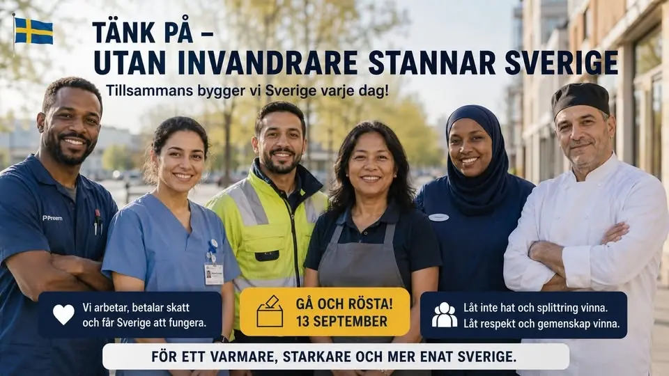 Tänk på: Utan invandrare stannar Sverige
