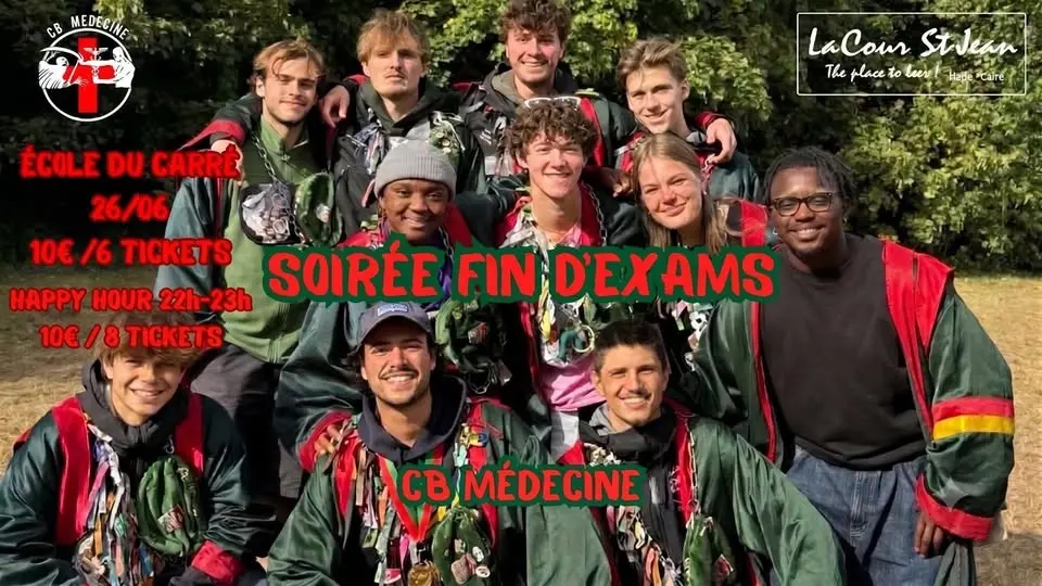 Soirée fin d’exam du Cb Médecine 