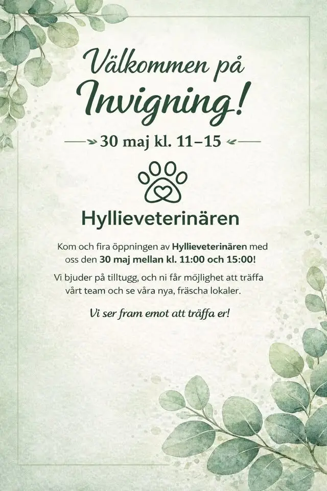 Invigning Hyllieveterinären