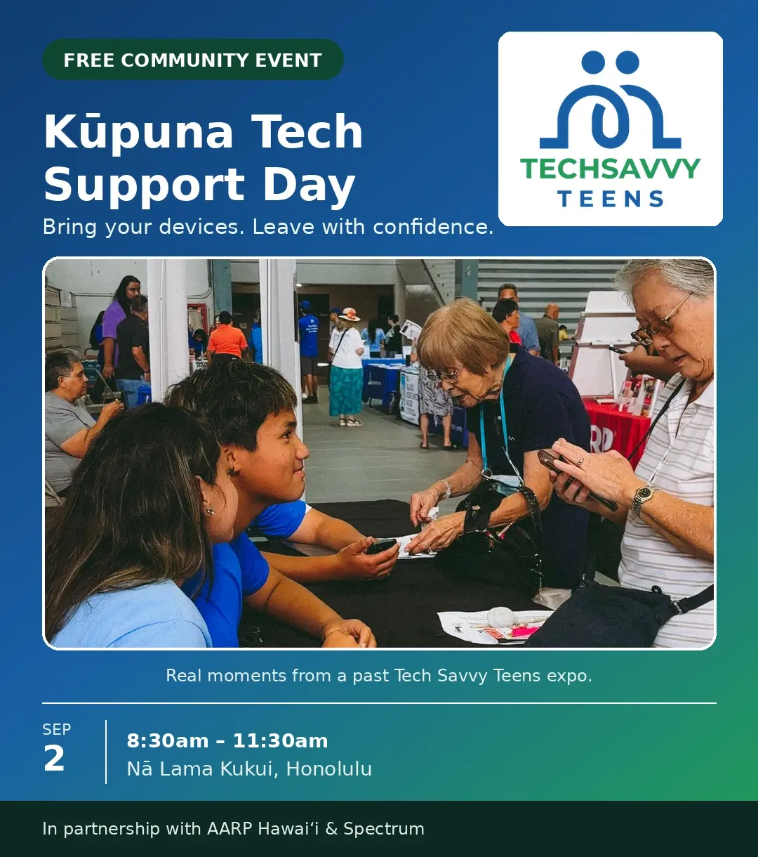 Tech Savvy Teen Expo: Free IT Support for Kūpuna, Powered by Rising Tech Talent