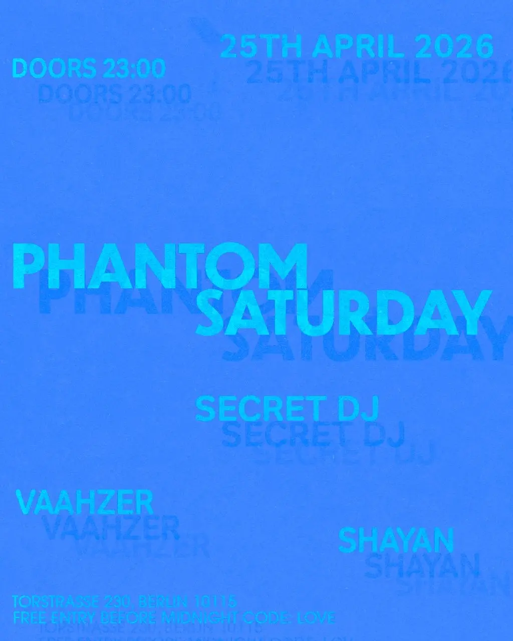 PHANTOM SATURDAY