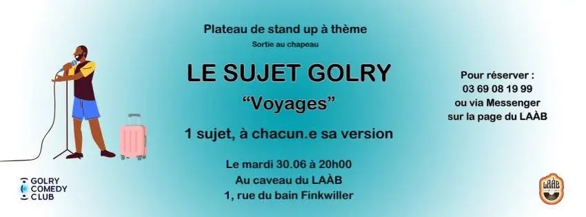 Soirée STAND UP: Le Sujet Golry