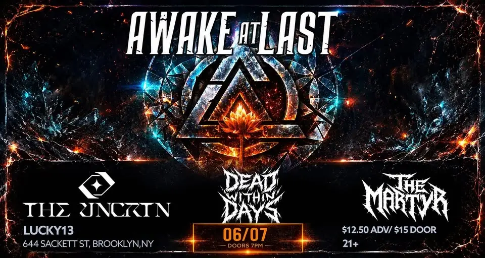 Awake At Last, The Uncrtn, Dead Within Days, The Martys at Lucky 13