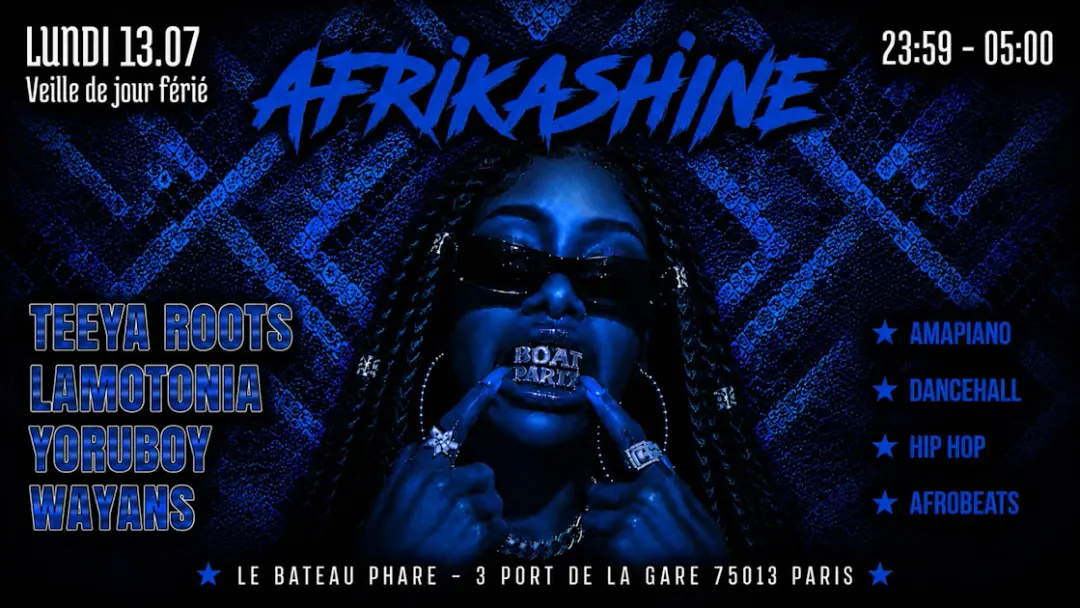 Afrikashine : Afro Boat Party
