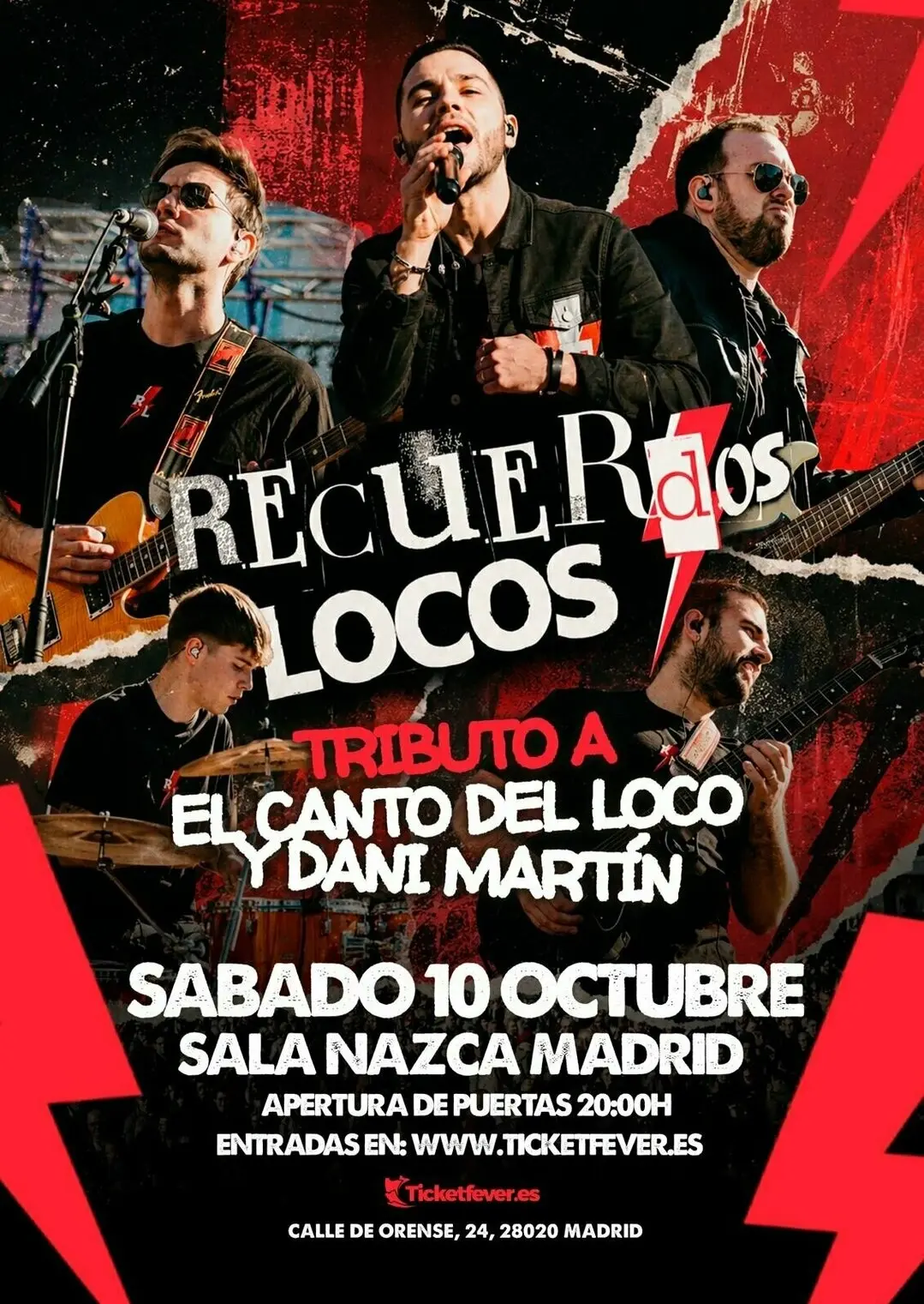 RECUERDOS LOCOS · Tributo a El Canto del Loco & Dani Martín