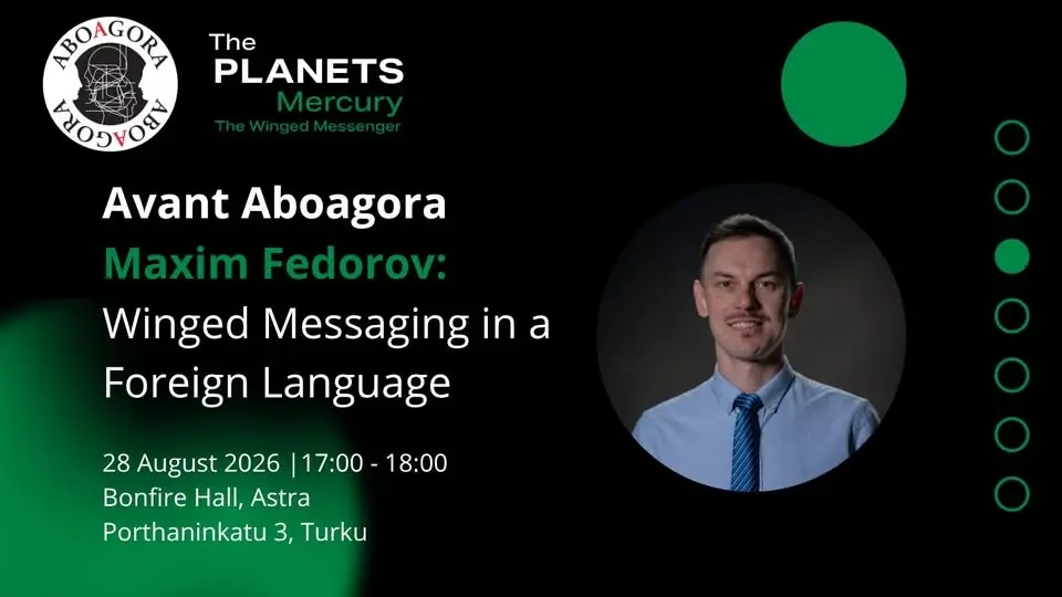 Avant Aboagora: Winged Messaging in a Foreign Language  