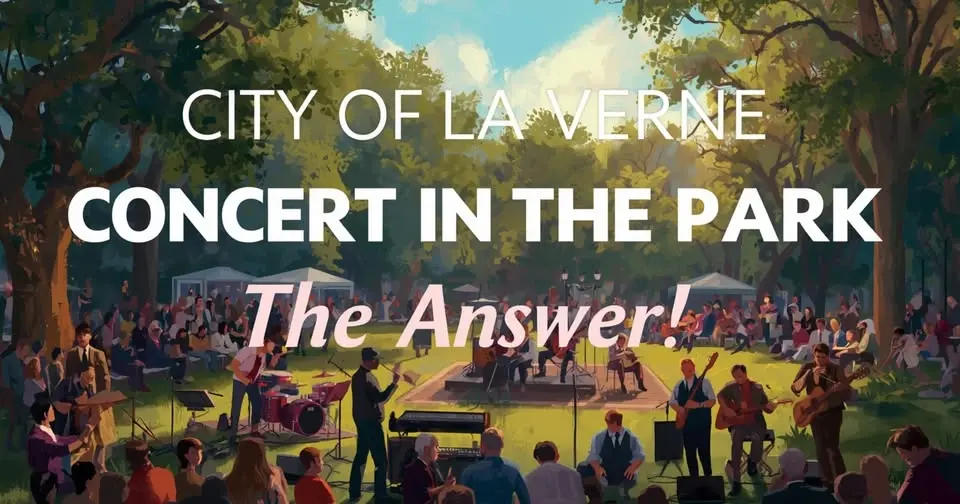 PVACSK Summer Family Night-The Answer at La Verne Concert in the Park