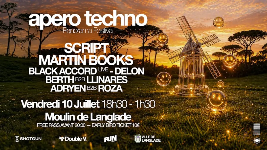 Apero Techno Au Moulin De Langlade : Script & Martin Books