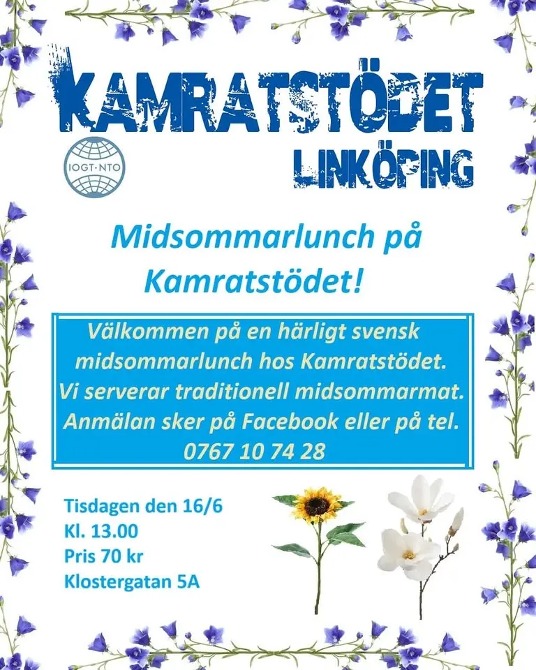 Midsommarlunch på Kamratstödet