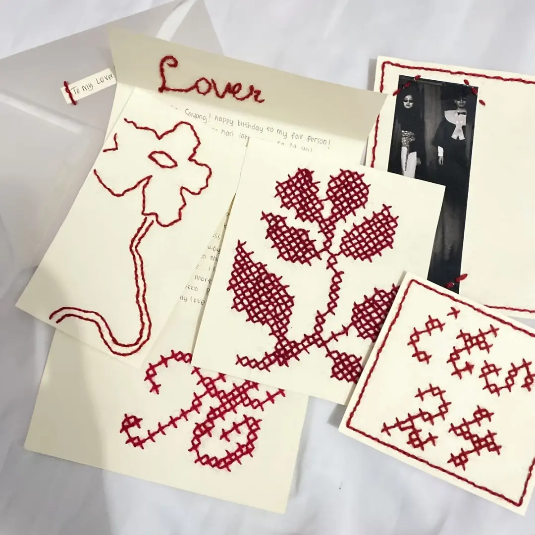 stitch club: cross stitch postcards