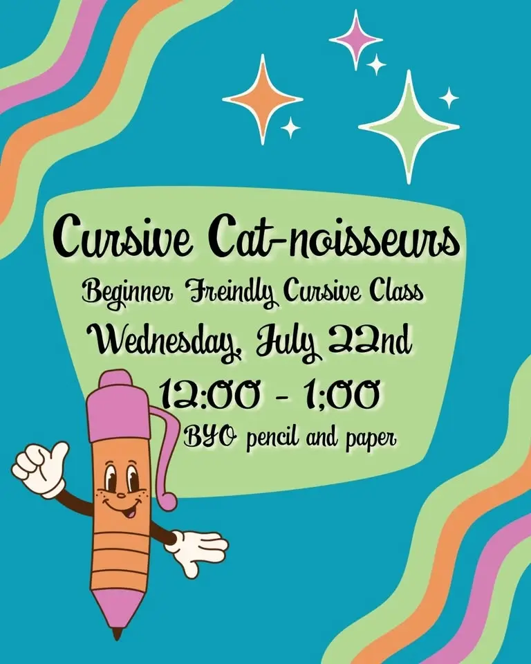 Cursive Cat-noisseur 