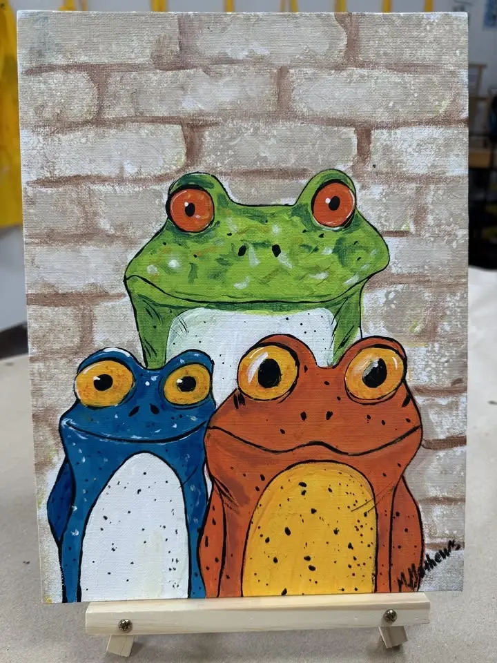 Three Frogs Acrylic Painting Workshop