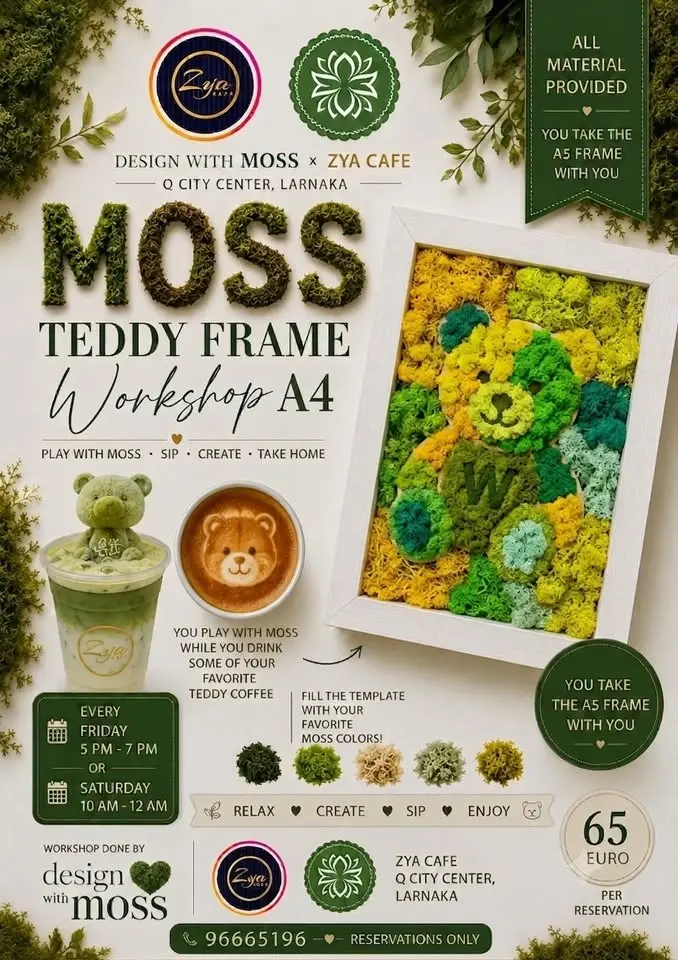 Moss Teddy Frame Workshop 