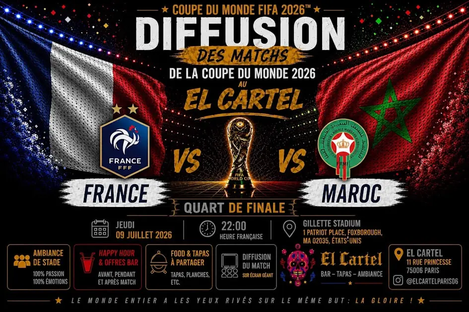 Coupe Du Monde - 1/4 Finale - France Vs Maroc - Écran Géant