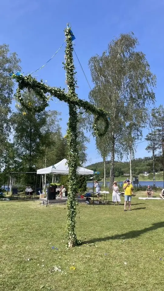 Midsommarfirande på campingen