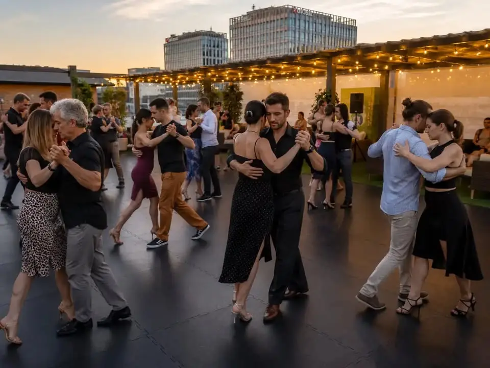 Openclass a milonga na střeše Vaňkovky