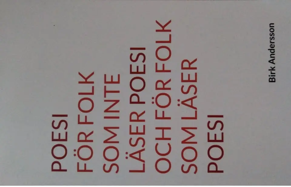 Världens bästa boksläpp? - "Poesi för folk som inte läser poesi och för folk som läser poesi"