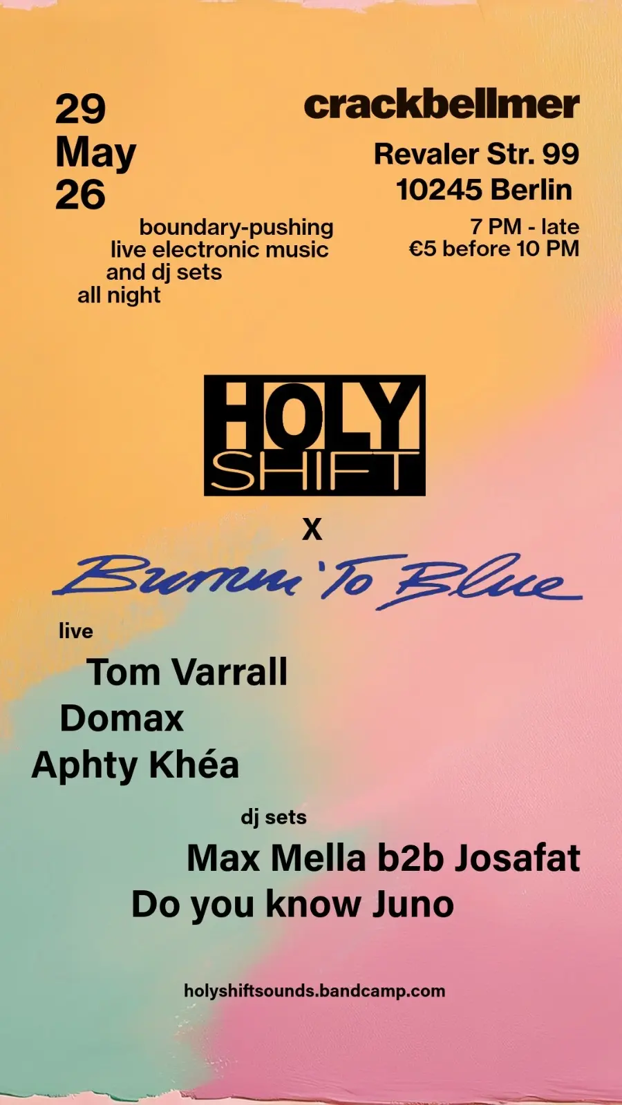 HolyShift V LIVE + DANCE with Aphty Khèa, Domax, Tom Varrall, Do you know Juno