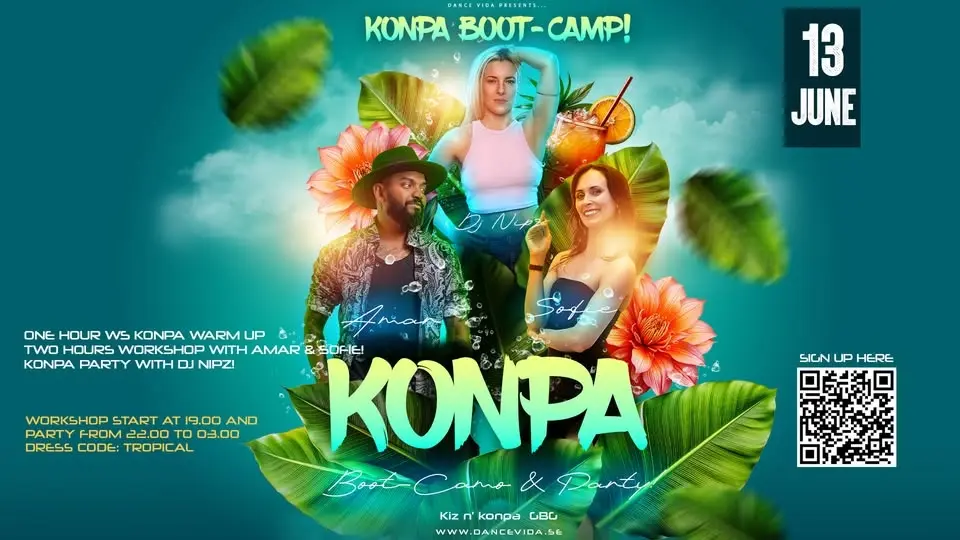 Konpa Bootcamp & Party with Amar, Sofie & DJ NIPZ 🔥
