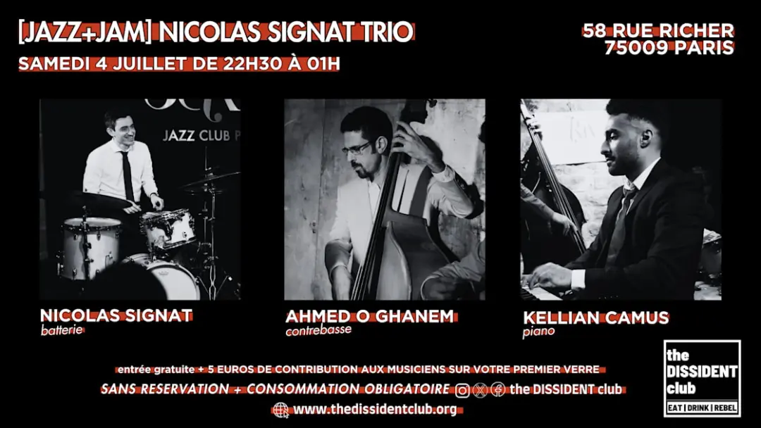 [Jazz+Jam] Nicolas Signat Trio