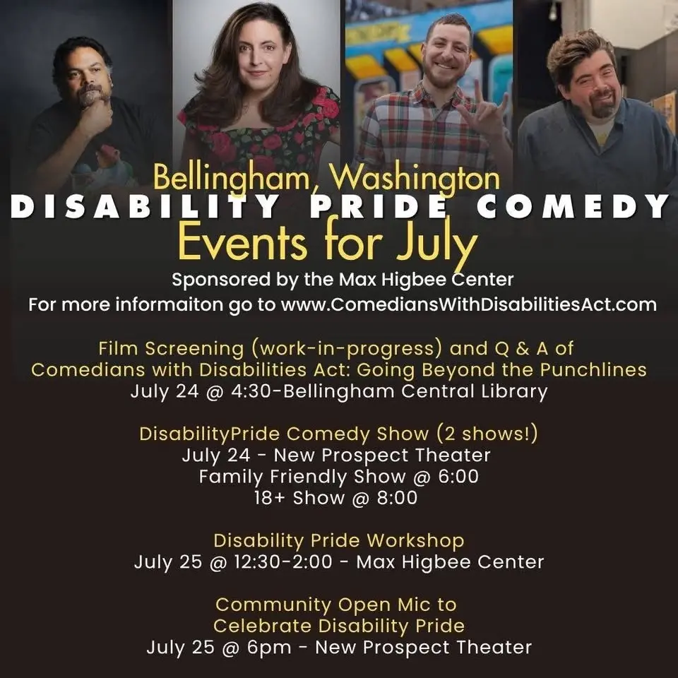 Disability Pride Weekend of Events with Comedians with Disabilities Act