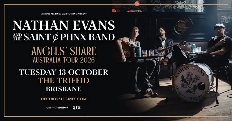 Nathan Evans & The Saint Phnx Band // Brisbane // Angels' Share Australian Tour // The Triffid 