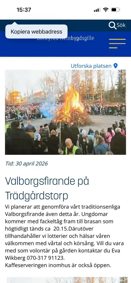 Fira Valborg på Trädgårdstorp 