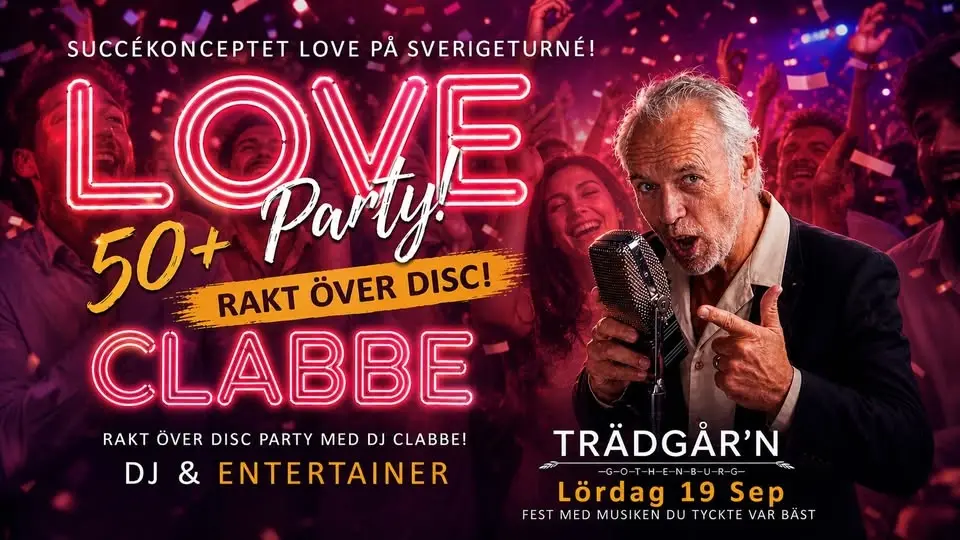 Love 50+ party på Trädgår´n