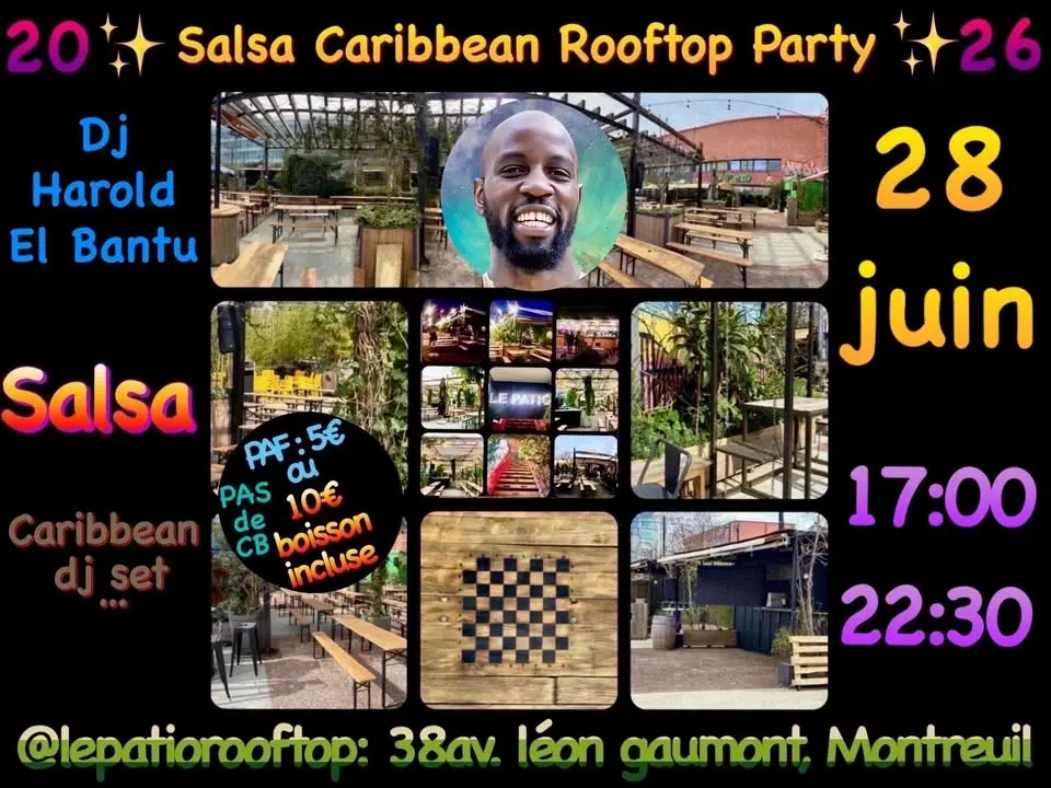 SALSA CARiBBEAN ROOFTOP PARTY - SAiSON 2026  !!! 