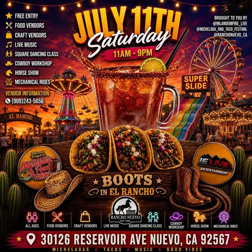 Michelada & Taco Boots in el rancho 
