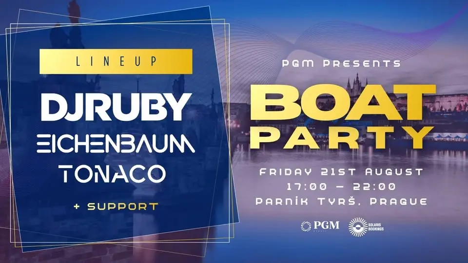 PGM Boat Party with DJ Ruby, Eichenbaum, Tonaco and more