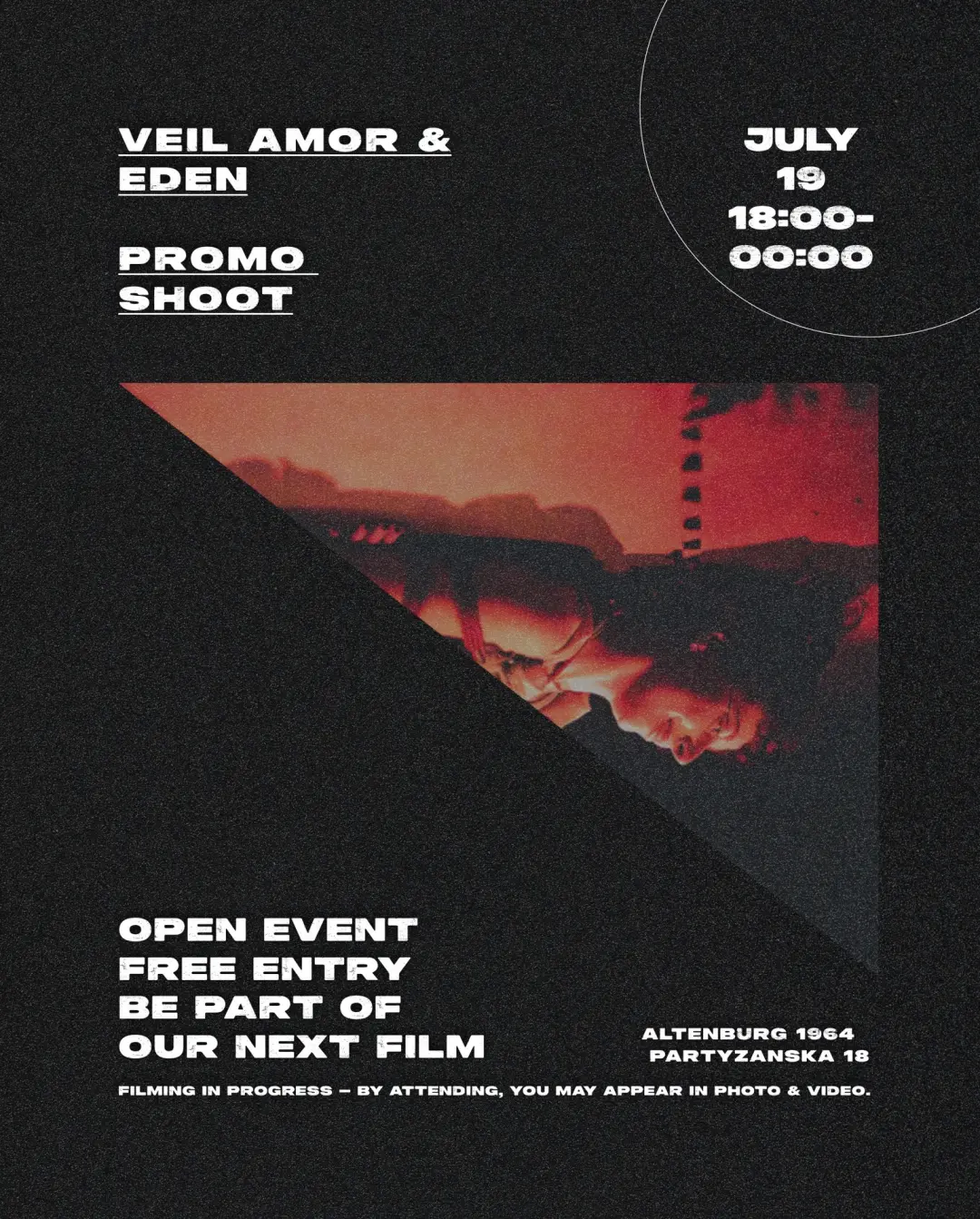 VEIL AMOR × EDEN Promo Shoot / Open Event: Become Part of the Film