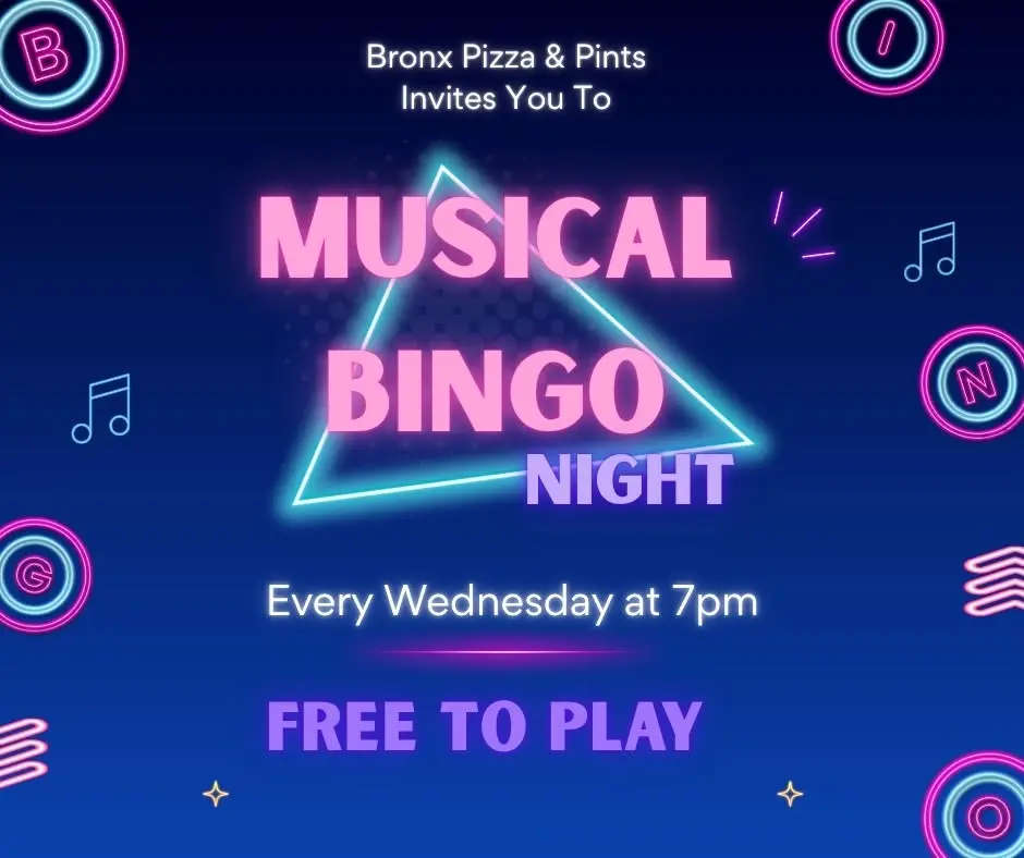 Musical Bingo at Bronx Pizza and Pints 