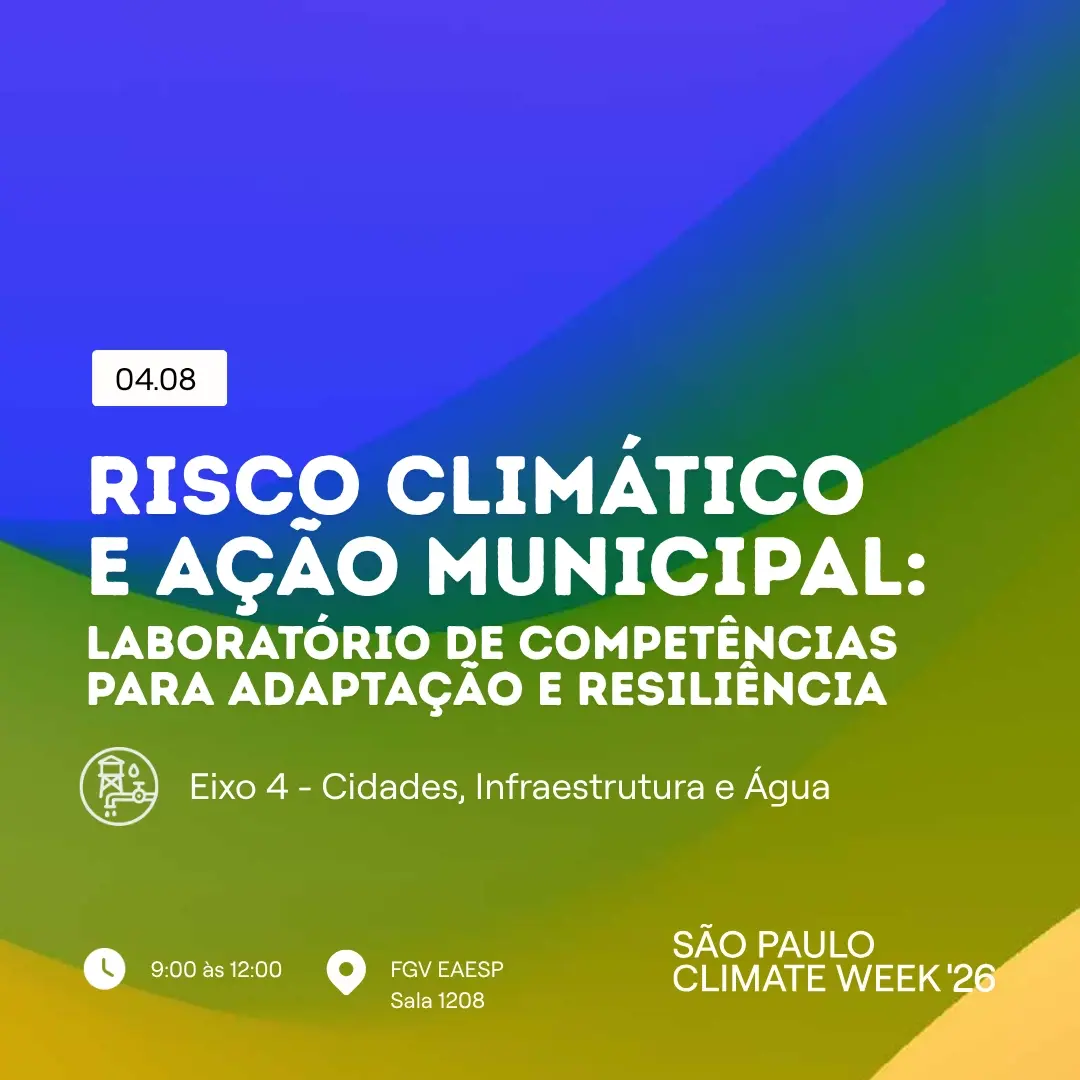 Risco climático e ação municipal: laboratório de competências para adaptação e resiliência