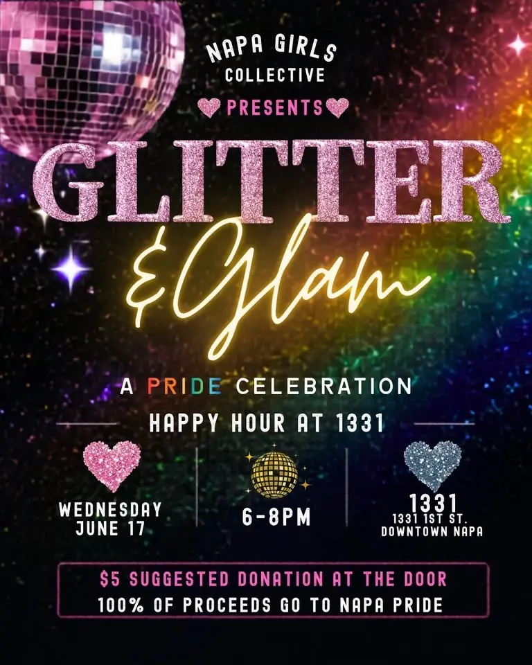 ๐ Youโre invited to a night of sparkle, community, and Pride celebration in downtown Napa! ๐
