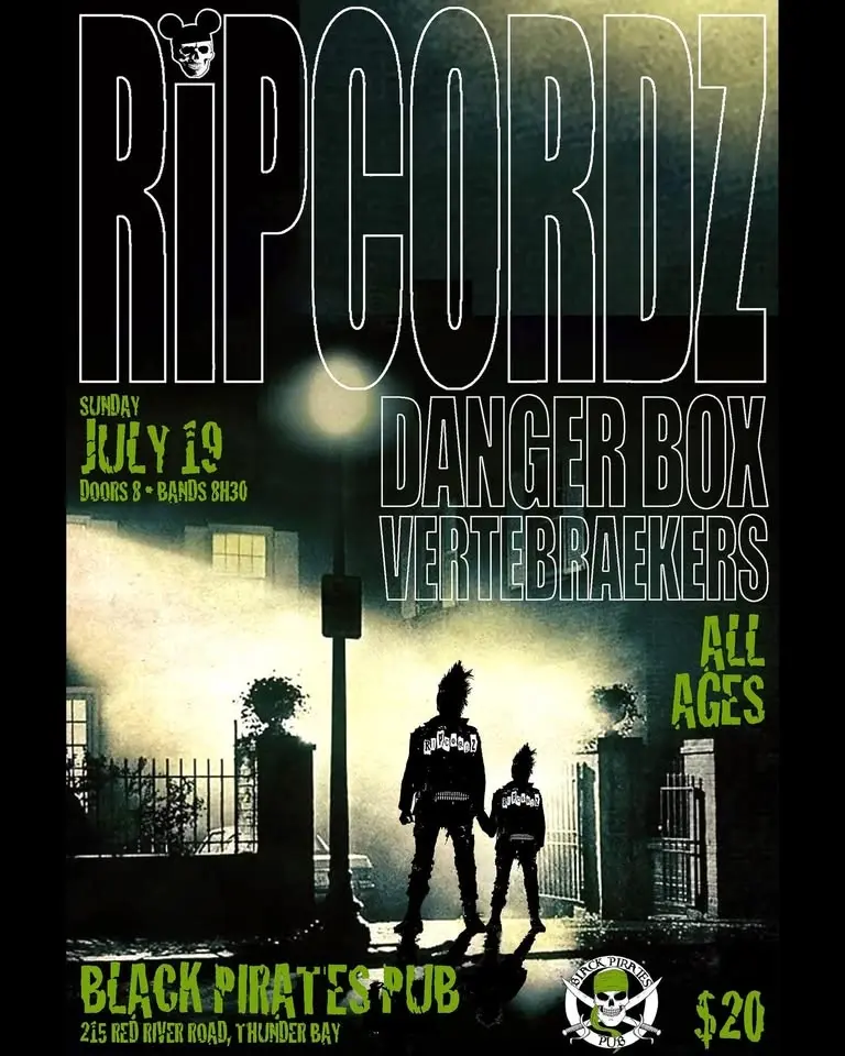 RIPCORDZ w/ DANGER BOX @ The Vertebraekers (ALL AGES)