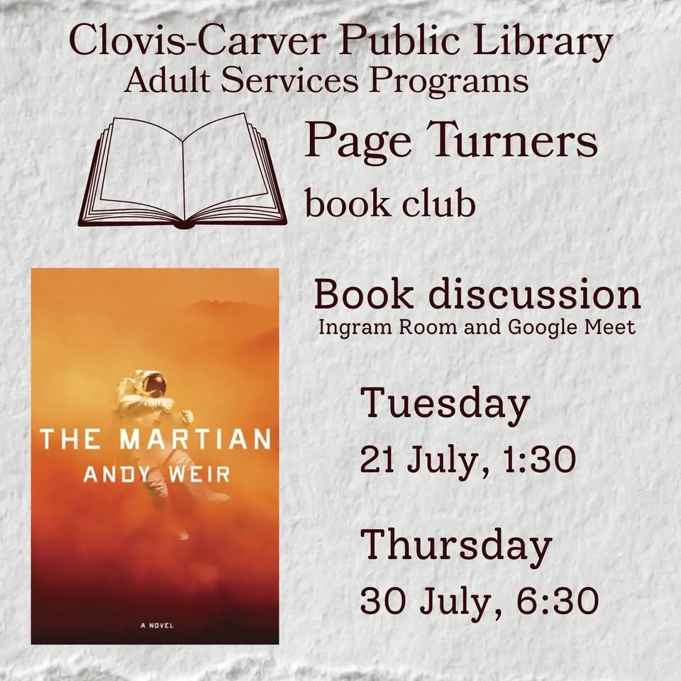 ASP: Page Turners Book Club - The Martian